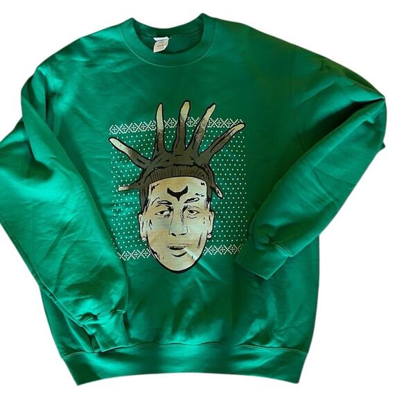 Island Boys Christmas crewneck sweatshirt sweater style  Kodiyakredd NWOT - Picture 1 of 5